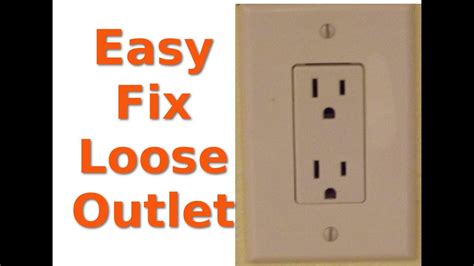 loose outlet fix youtube